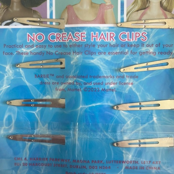New Barbie no crease 8 hair clips - Picture 8 of 8